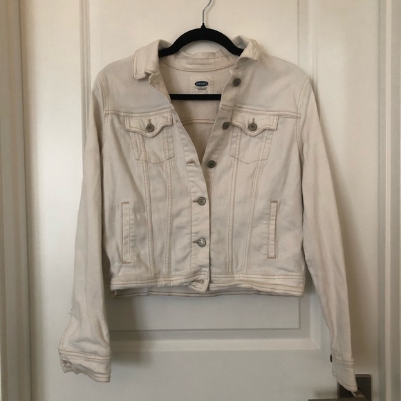 Old Navy White Denim Jacket - Picture 2 of 8